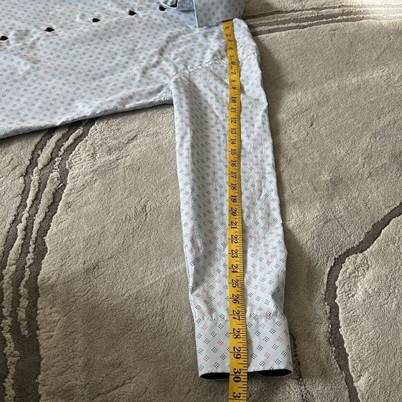 American Breed Men’s Button Down Shirt Geometric Print Long Sleeve - Picture 6 of 8